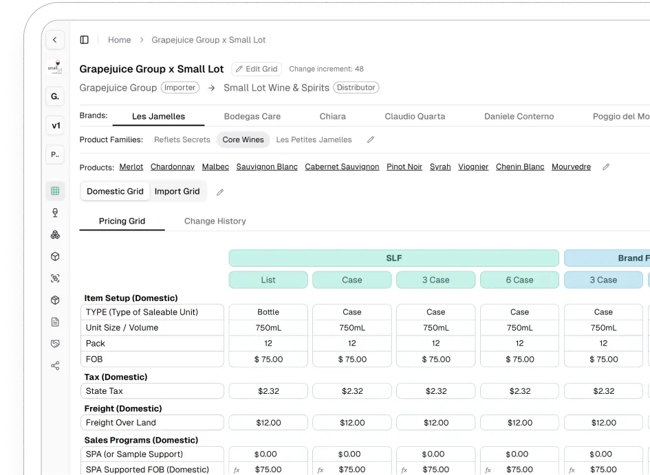 Blendwise interface on multiple devices